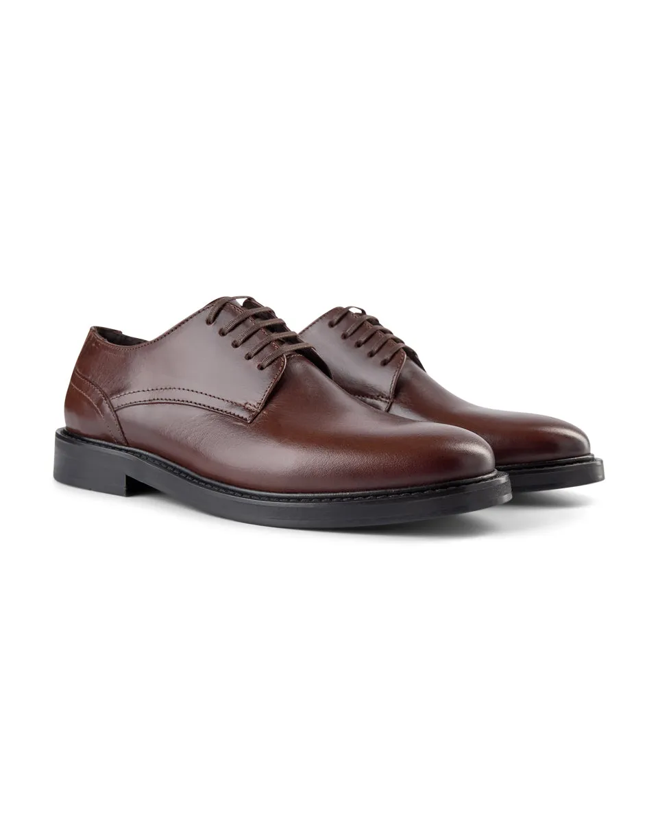 Trent Leather Derby - TAN