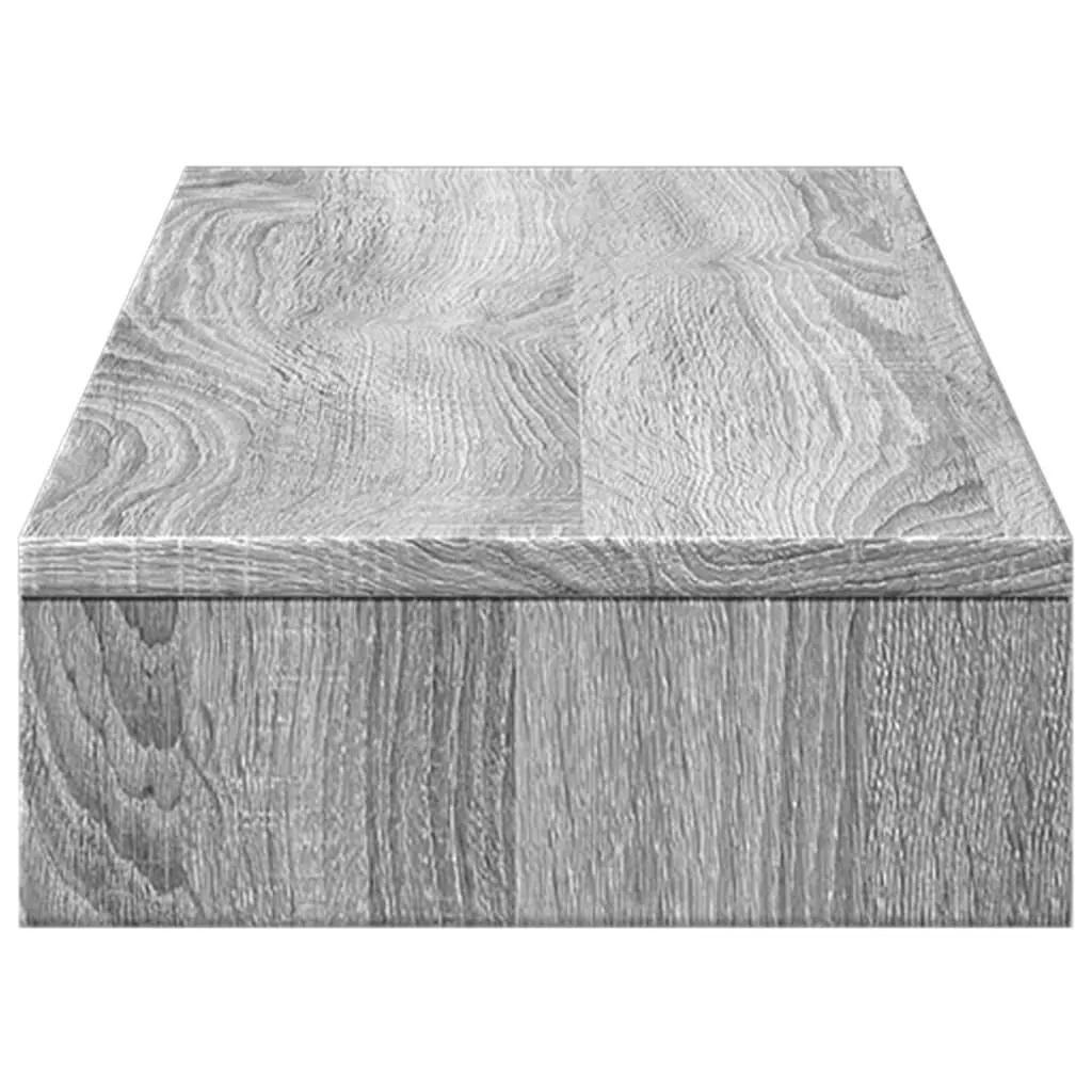 vidaXL Monitor Stand Grey Sonoma 100x27x10 cm Engineered Wood