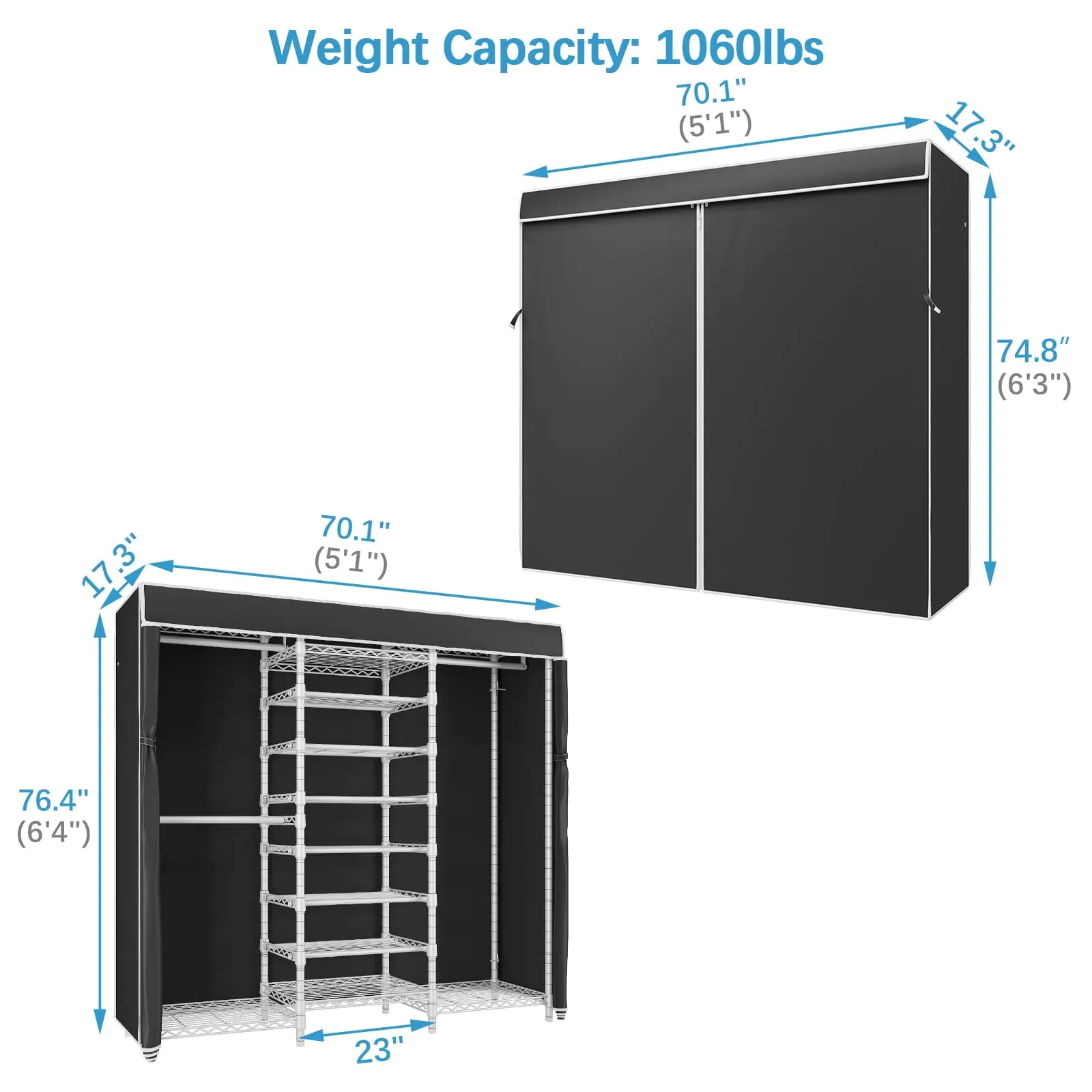 VIPEK S3C Garment Rack