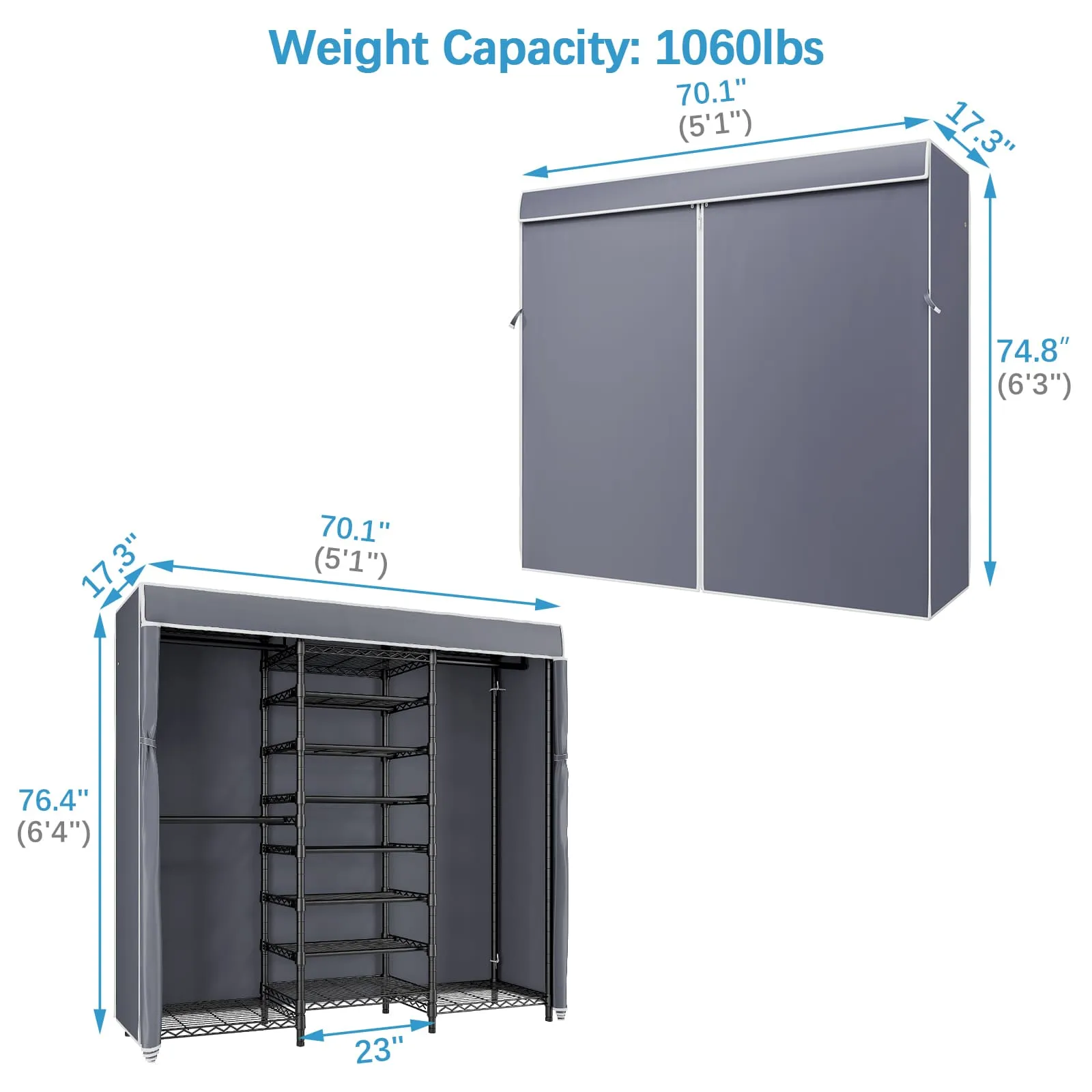 VIPEK S3C Garment Rack