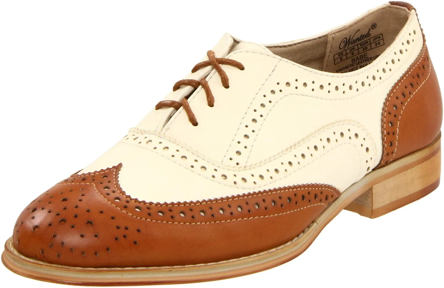 Wanted Shoes Women's Babe Oxford - Tan/Natural