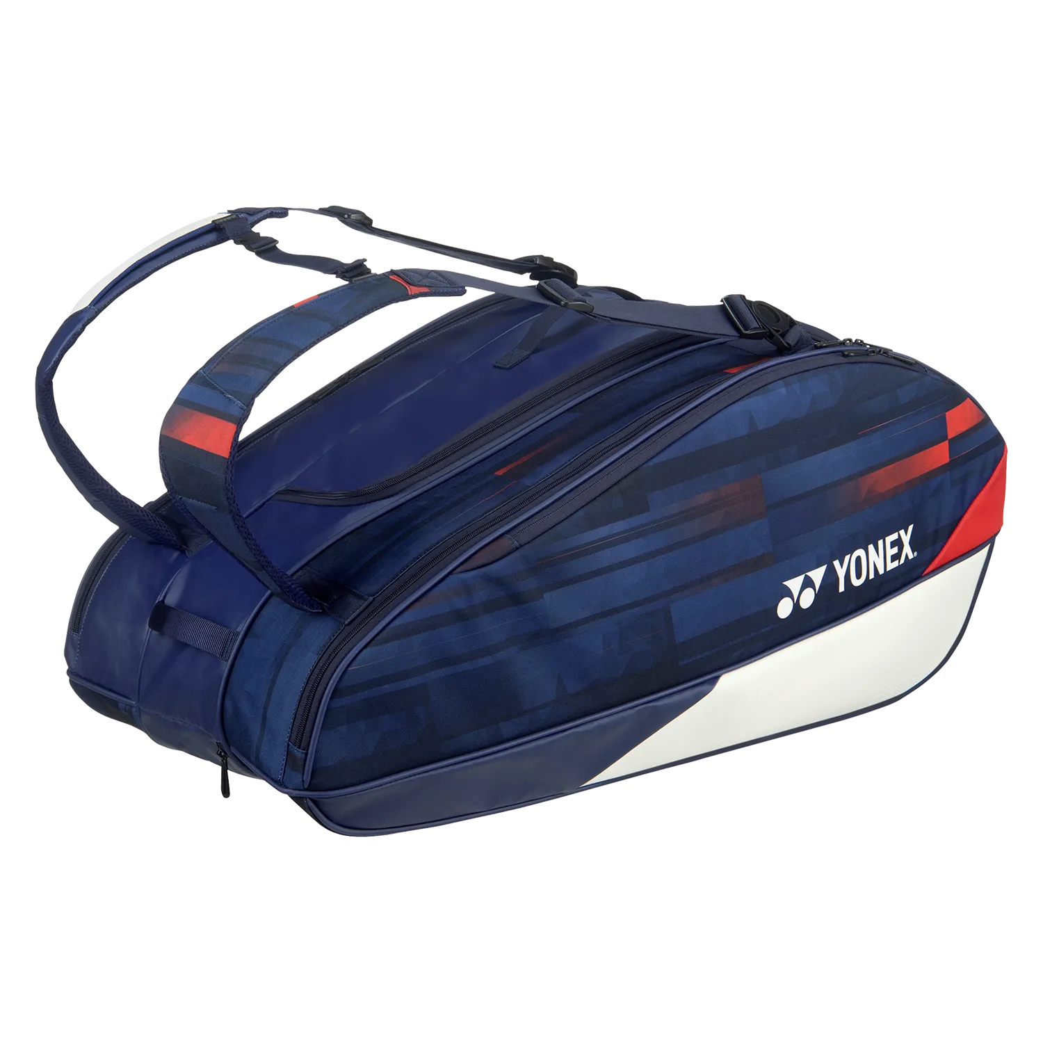 Yonex Limited Pro Racquet Bag-BA29PAEX (9 PCS) [White/Navy/Red]